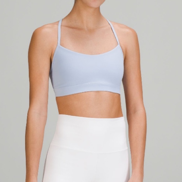 Lululemon Flow Y Adjustable Blue Women's Sports Bra - Picture 1 of 5